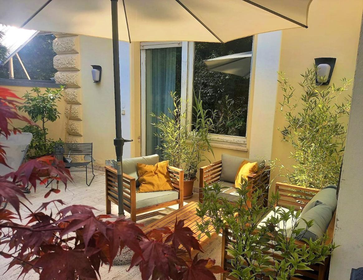 5-Zimmer-Appartement In Historischer Privatvilla, Meran Zentrum, Kostenloser Parkplatz Eksteriør bilde